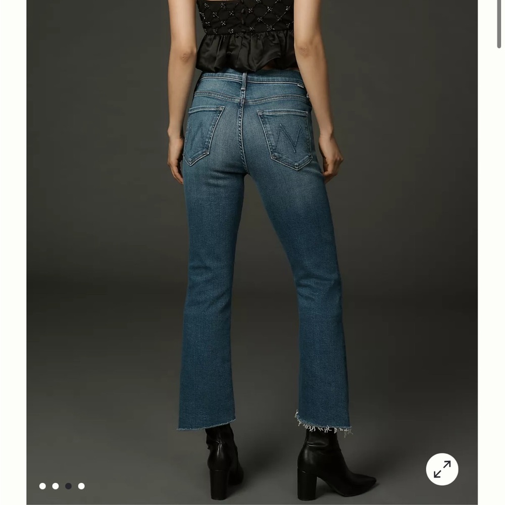 New Mother The Insider Crop Step Fray Jeans - Picture 2 of 8